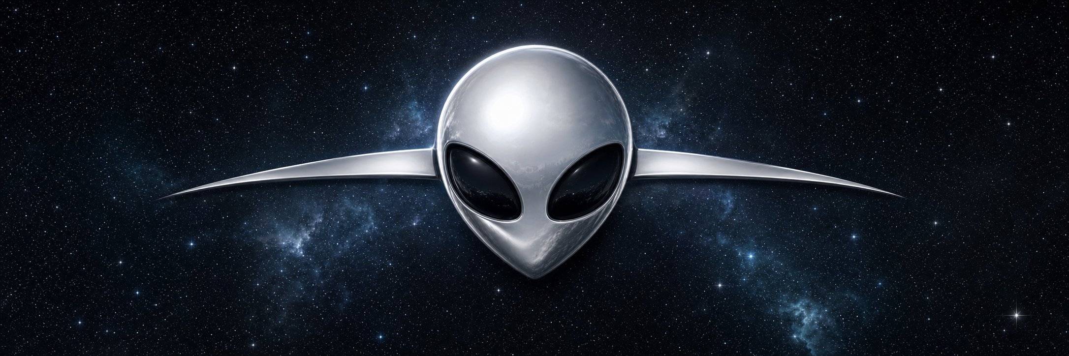 G Astra emblem — a chrome extraterrestrial head with swept wings over a starfield